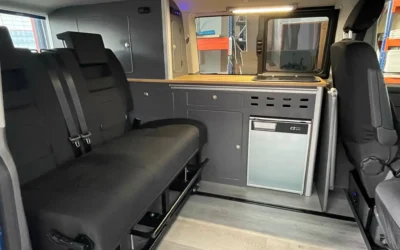 VW T6 Camper Con Mueble Lateral Izquierdo Y Asiento Cama Corredero